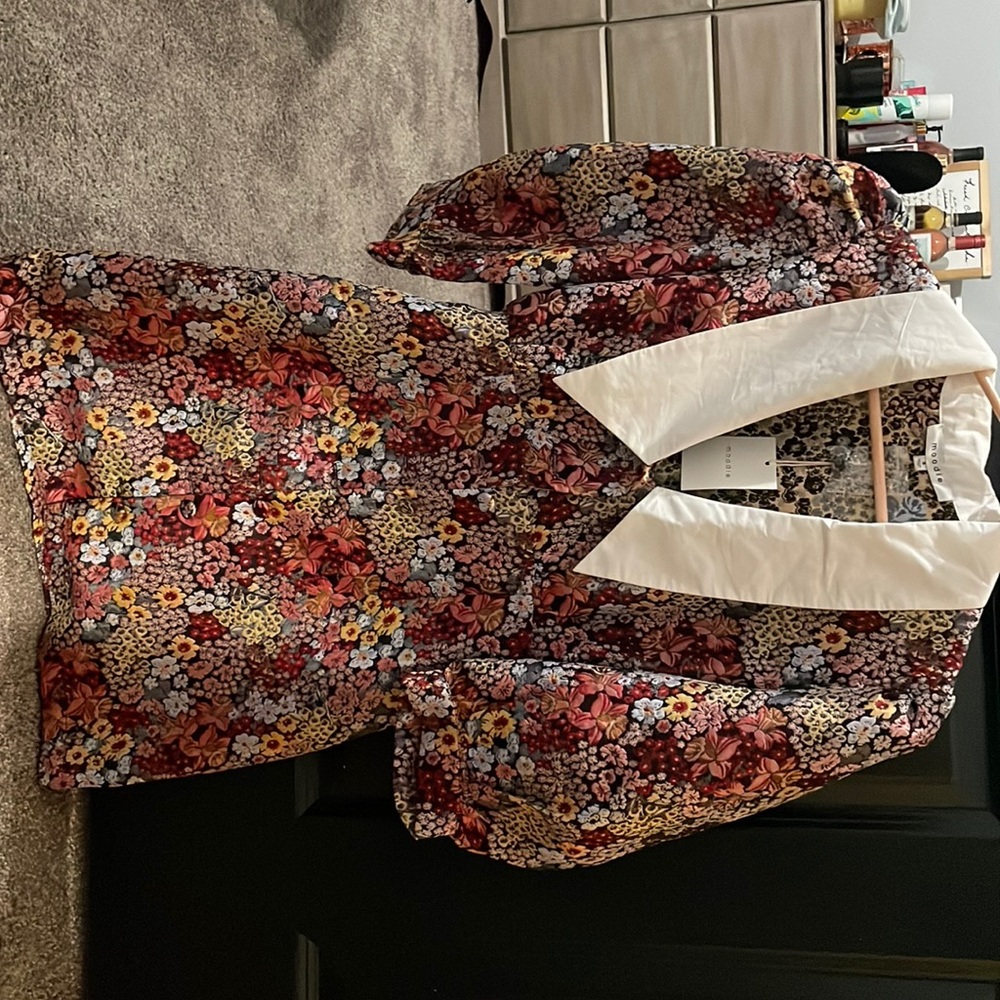 Floral Collared Mini Dress